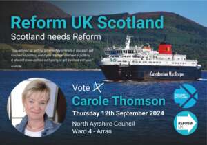 Arran By-Election Front Page of Leaflet