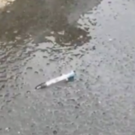 Drug paraphernalia found in car park