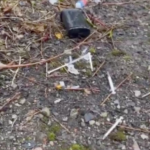 Drug paraphernalia found in car park