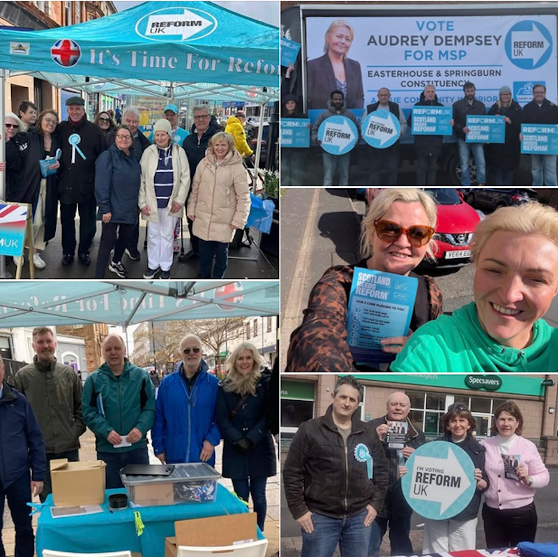 Team Reform Scotland out on the campaign trail today up and down the country
