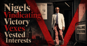 Nigels vindicating victory vexes vested Interests