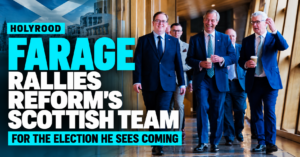 Nigel Farage visits Holyrood MSPs