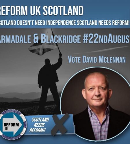 Vote David McLennan at the Armadale and Blackridge By-Election