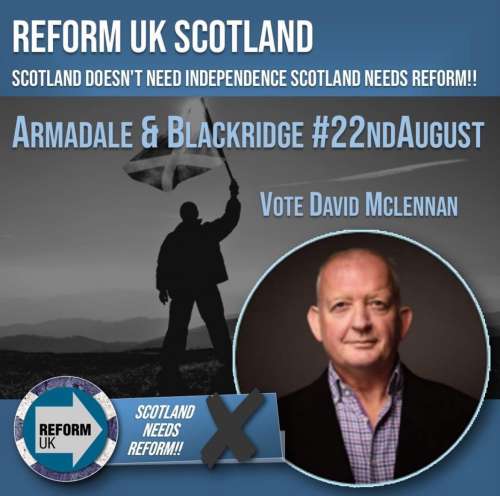 Vote David McLennan at the Armadale and Blackridge By-Election